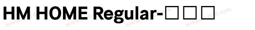 HM HOME Regular字体转换